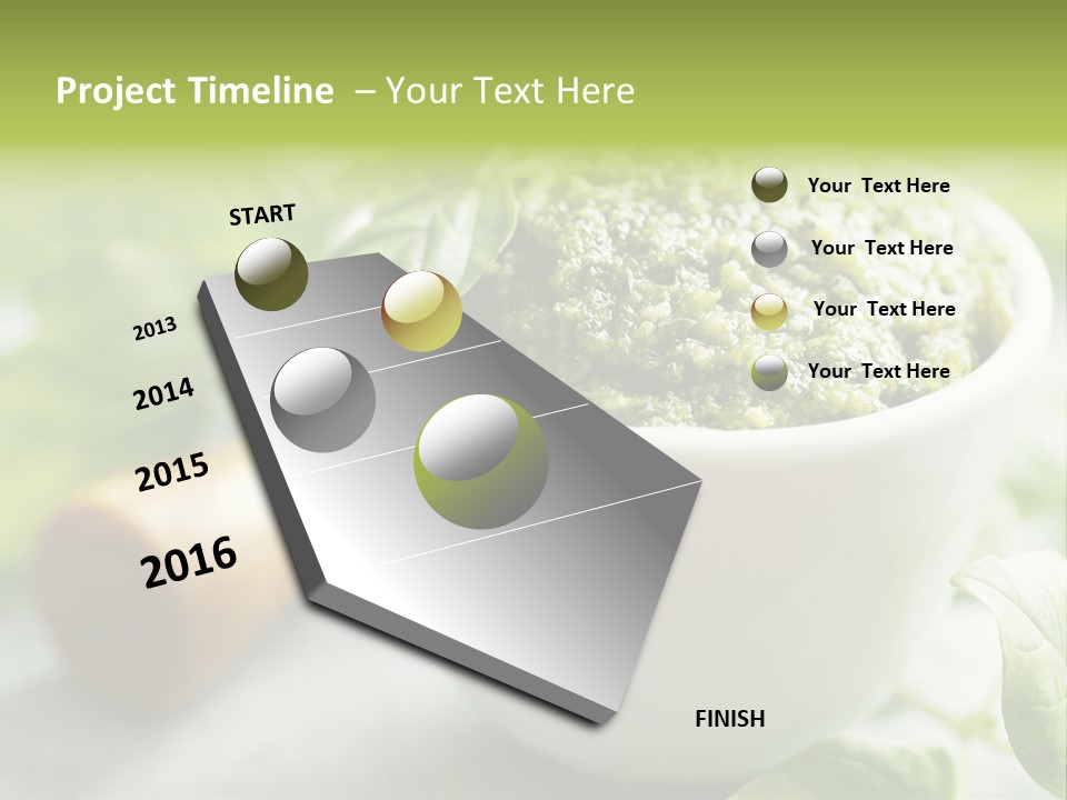 Pine Nuts Mediterranean Food Fresh PowerPoint Template