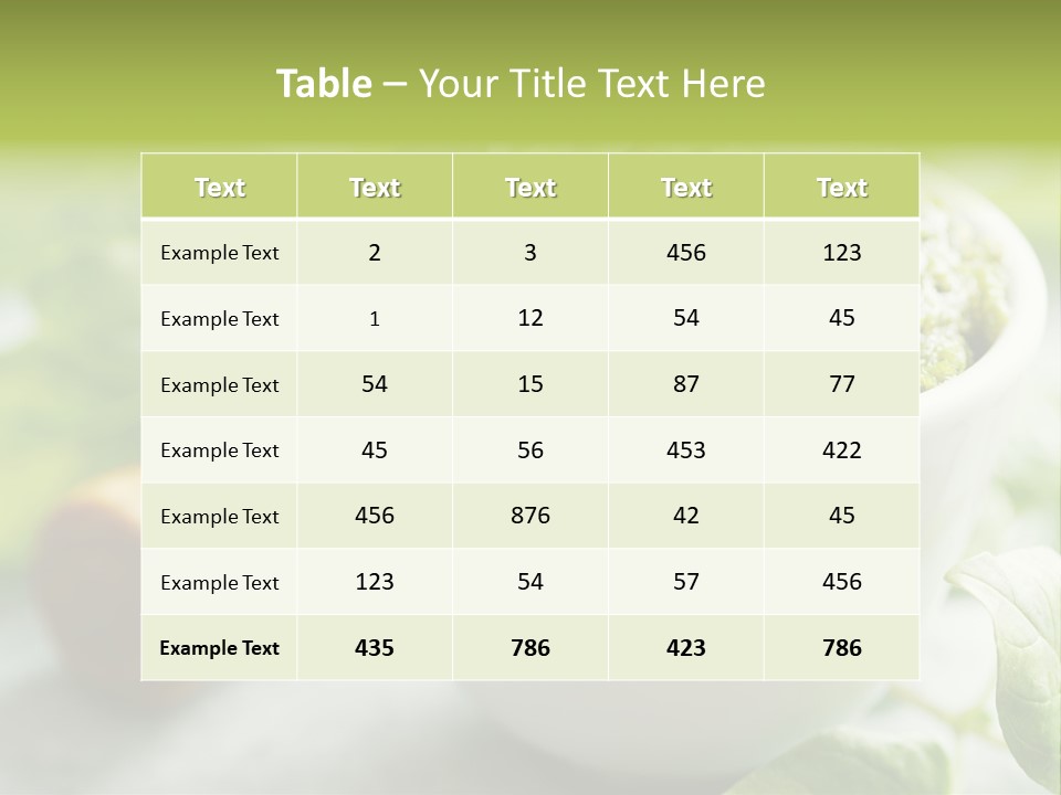 Pine Nuts Mediterranean Food Fresh PowerPoint Template