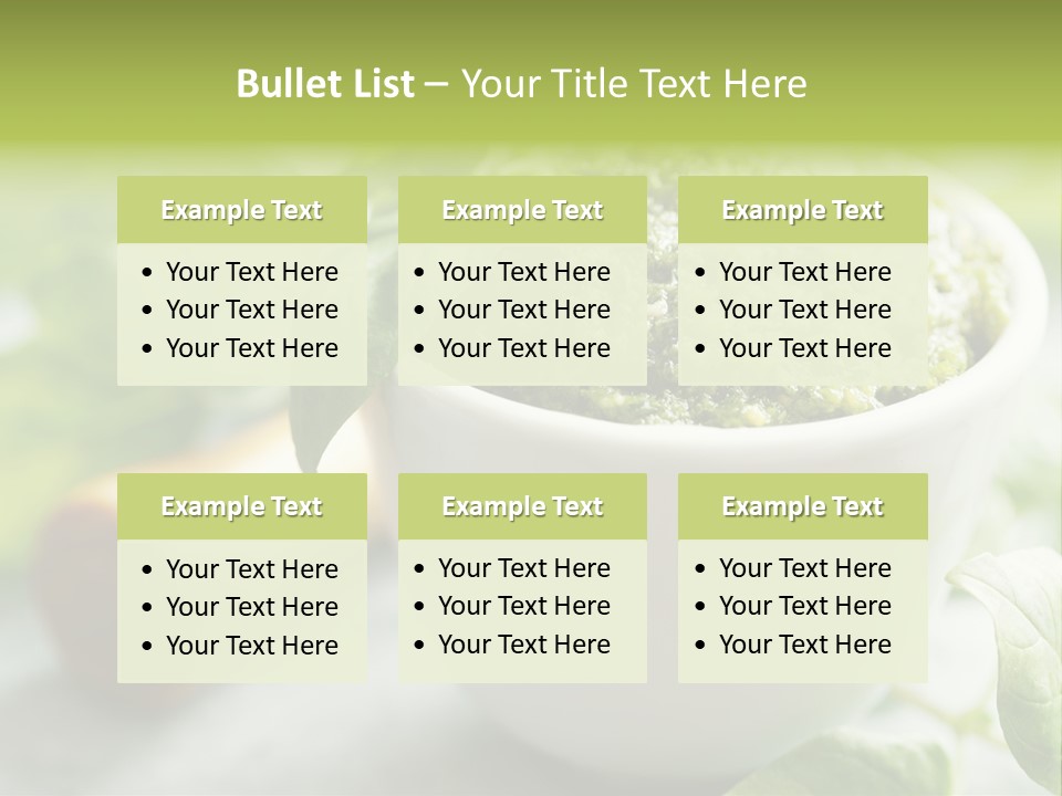 Pine Nuts Mediterranean Food Fresh PowerPoint Template