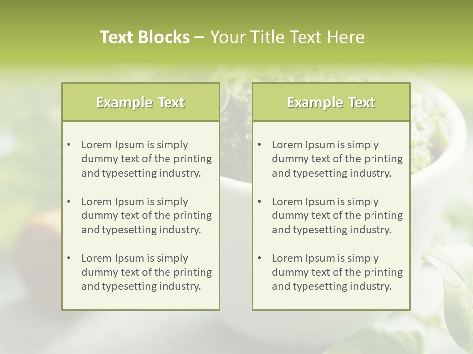Pine Nuts Mediterranean Food Fresh PowerPoint Template