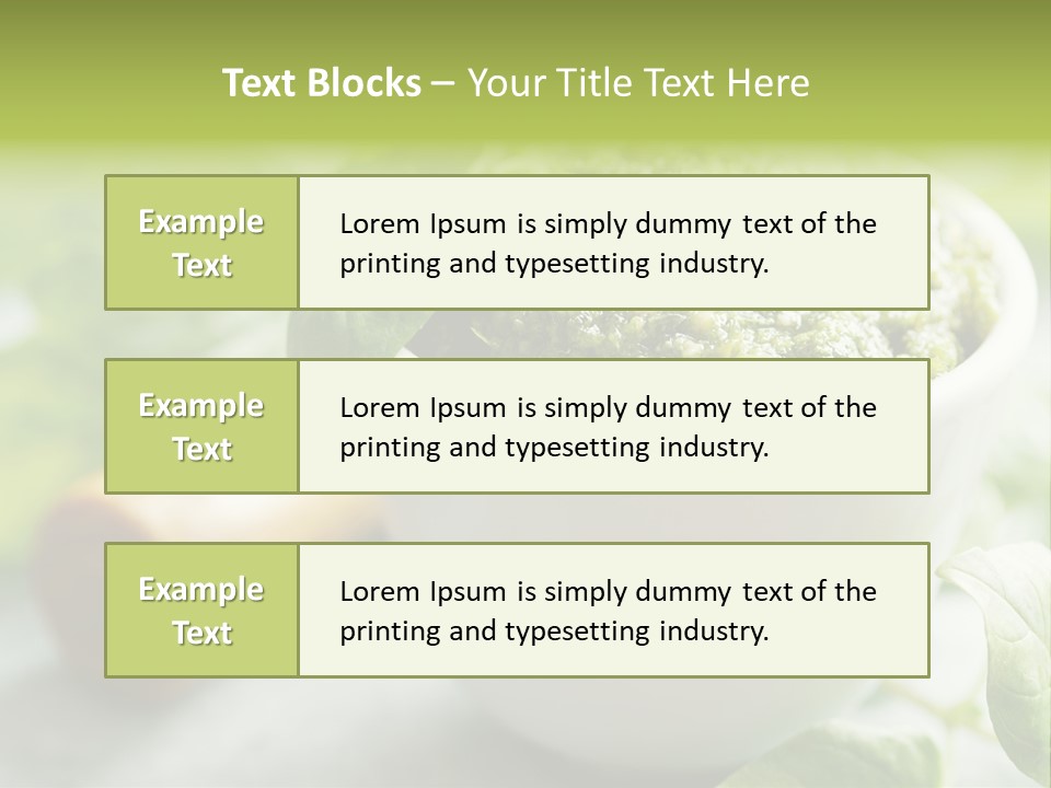 Pine Nuts Mediterranean Food Fresh PowerPoint Template