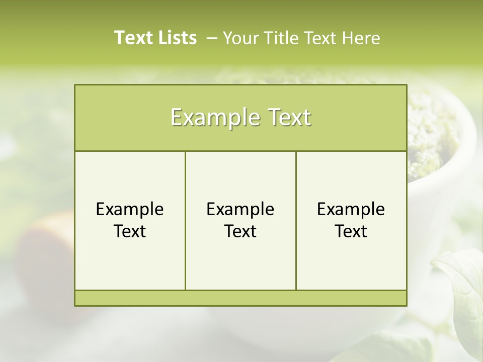 Pine Nuts Mediterranean Food Fresh PowerPoint Template