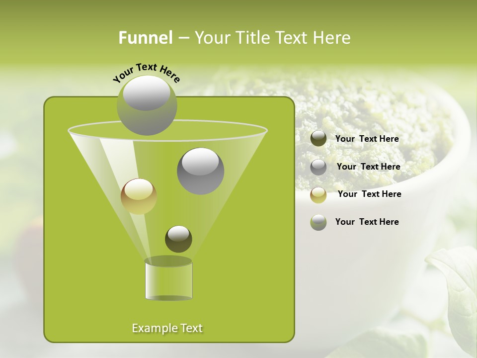 Pine Nuts Mediterranean Food Fresh PowerPoint Template