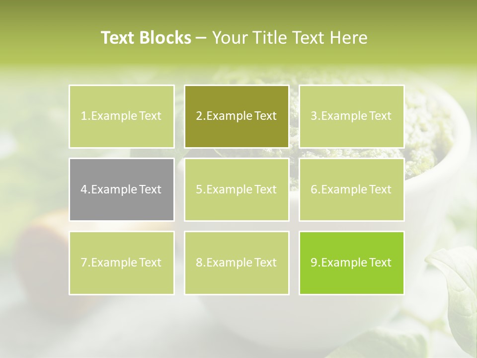 Pine Nuts Mediterranean Food Fresh PowerPoint Template