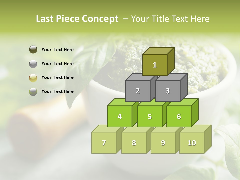 Pine Nuts Mediterranean Food Fresh PowerPoint Template