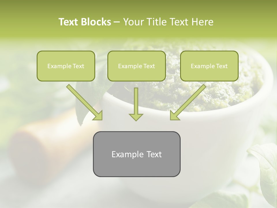 Pine Nuts Mediterranean Food Fresh PowerPoint Template