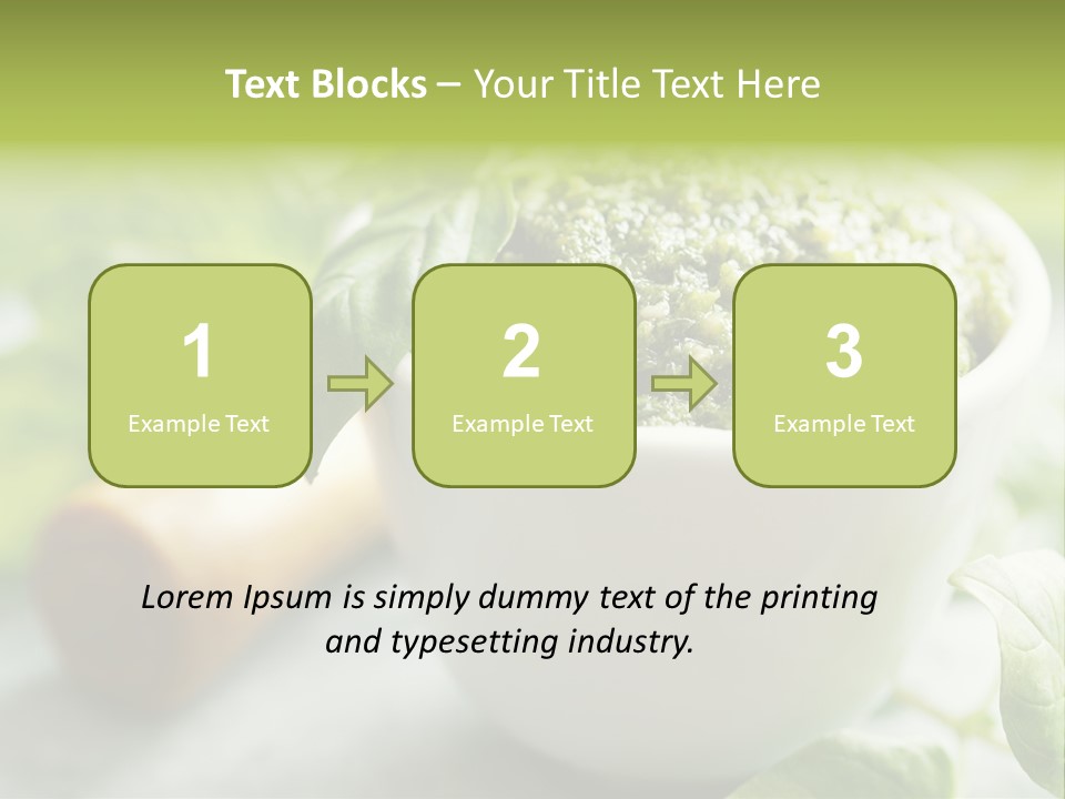 Pine Nuts Mediterranean Food Fresh PowerPoint Template