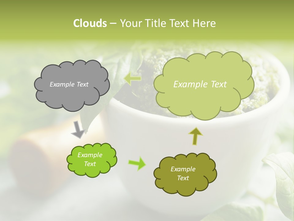 Pine Nuts Mediterranean Food Fresh PowerPoint Template
