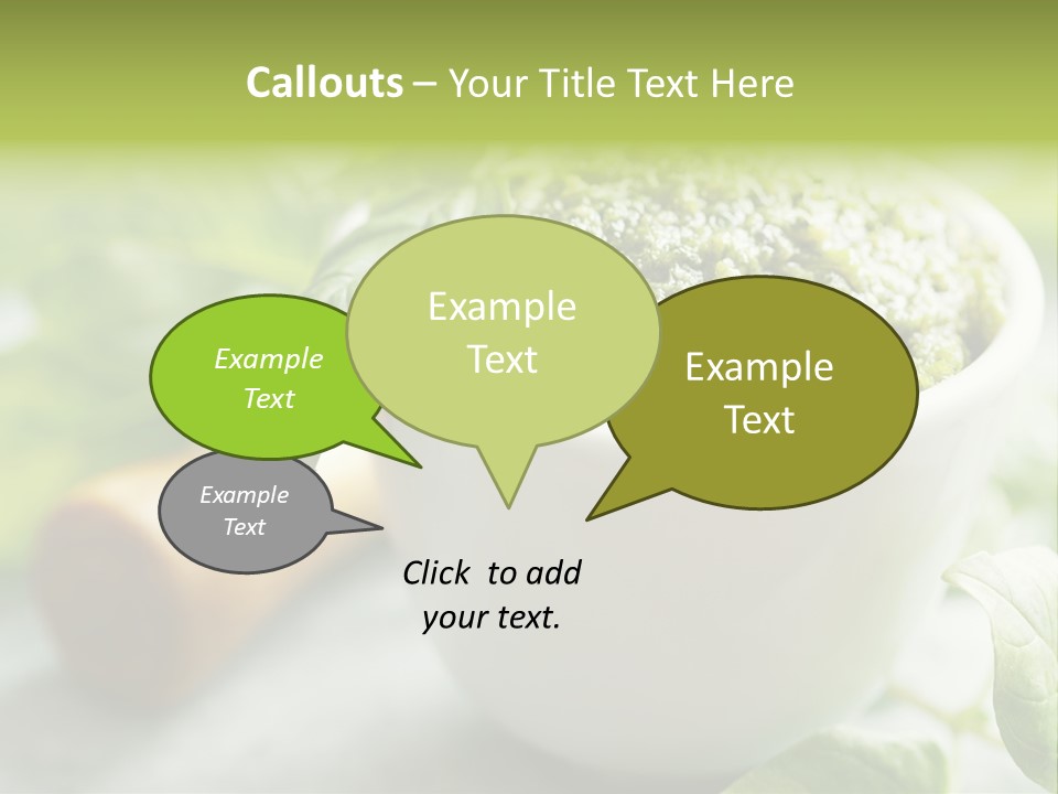 Pine Nuts Mediterranean Food Fresh PowerPoint Template