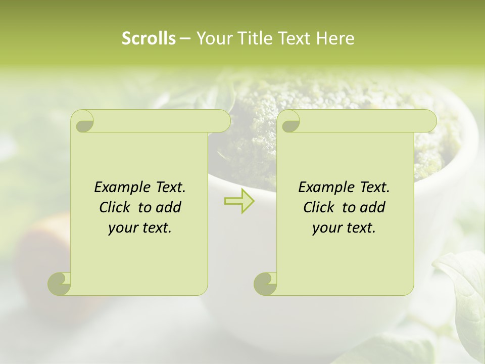 Pine Nuts Mediterranean Food Fresh PowerPoint Template