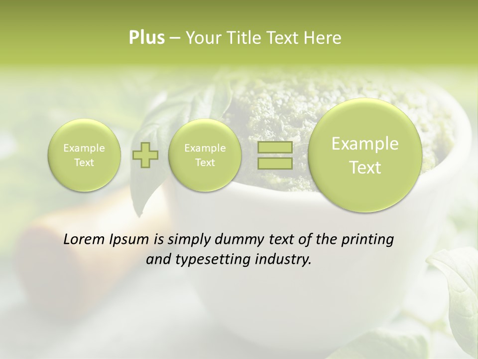 Pine Nuts Mediterranean Food Fresh PowerPoint Template