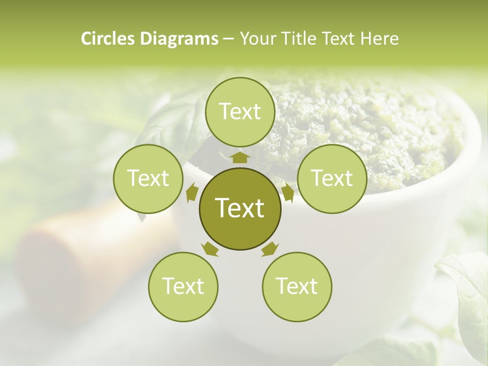 Pine Nuts Mediterranean Food Fresh PowerPoint Template