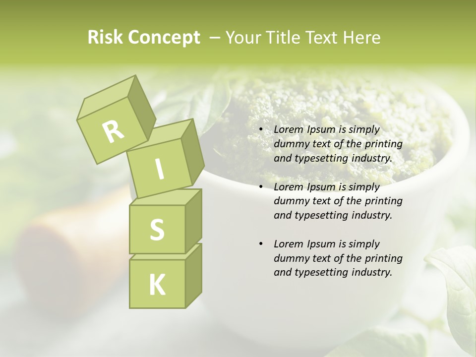 Pine Nuts Mediterranean Food Fresh PowerPoint Template