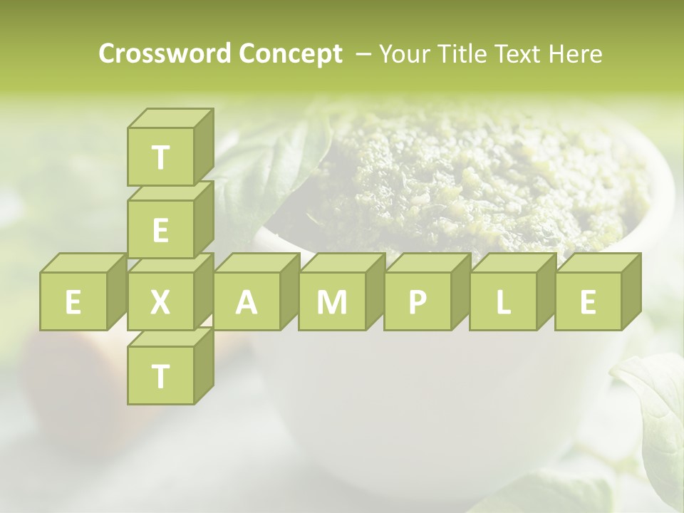 Pine Nuts Mediterranean Food Fresh PowerPoint Template