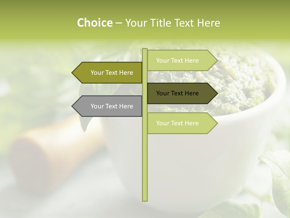 Pine Nuts Mediterranean Food Fresh PowerPoint Template