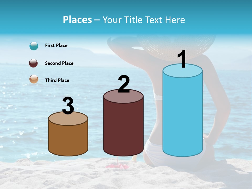 Applying Sunbathing Swimsuit PowerPoint Template