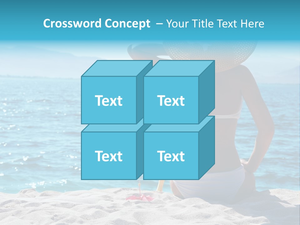 Applying Sunbathing Swimsuit PowerPoint Template