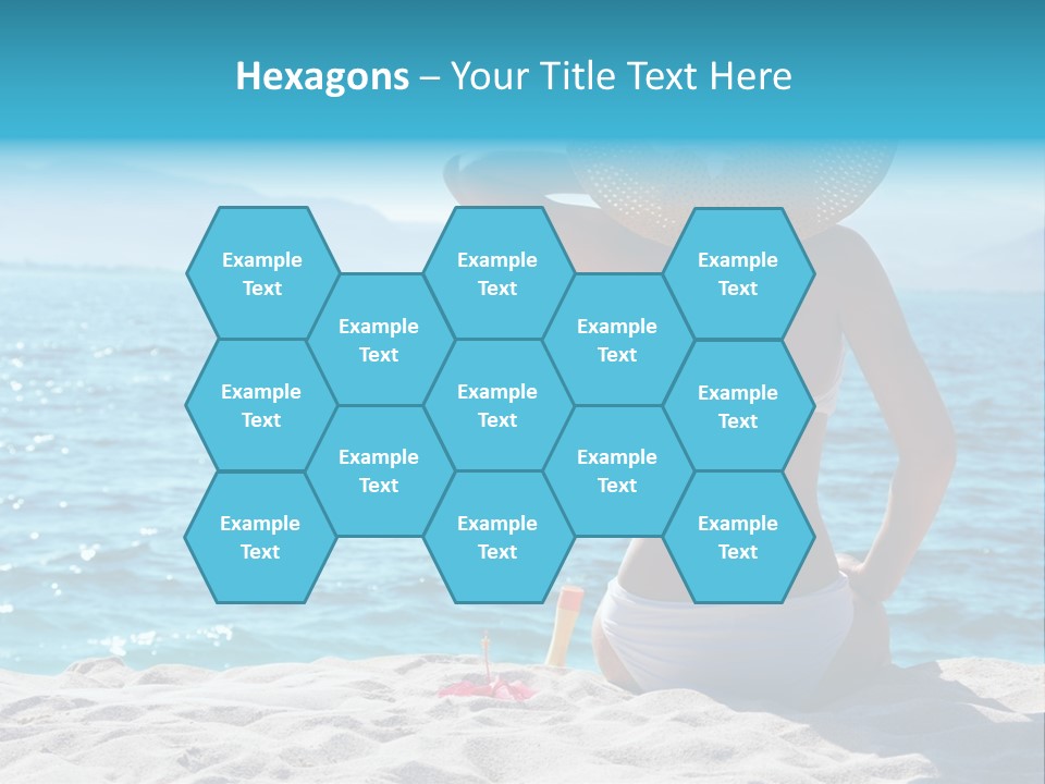 Applying Sunbathing Swimsuit PowerPoint Template