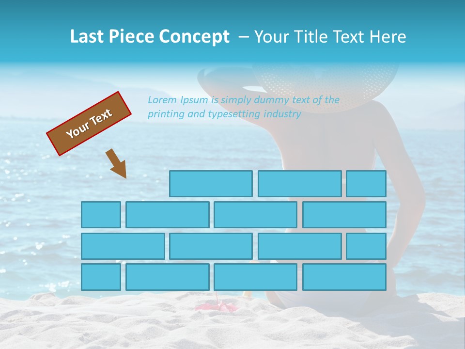 Applying Sunbathing Swimsuit PowerPoint Template