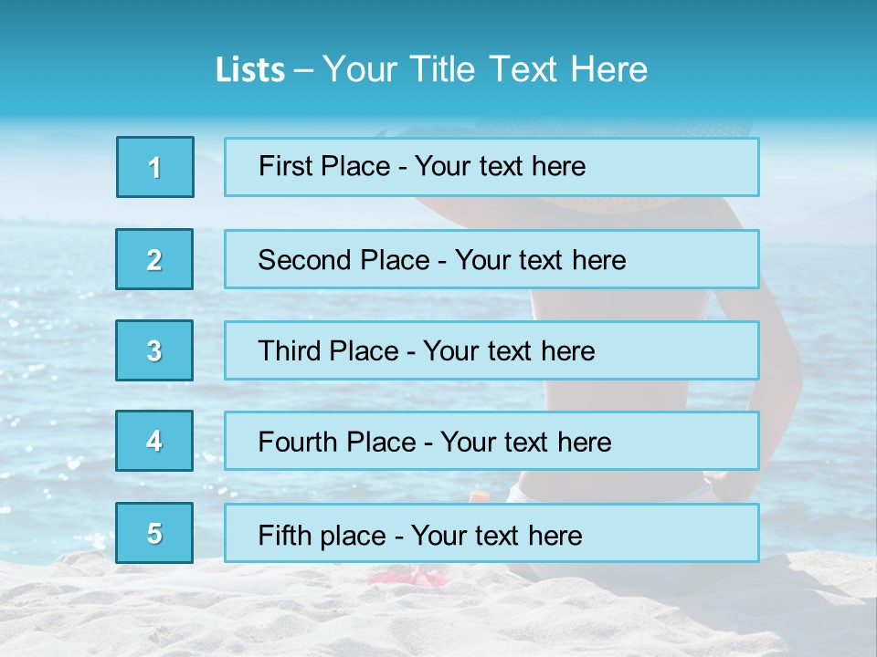 Applying Sunbathing Swimsuit PowerPoint Template