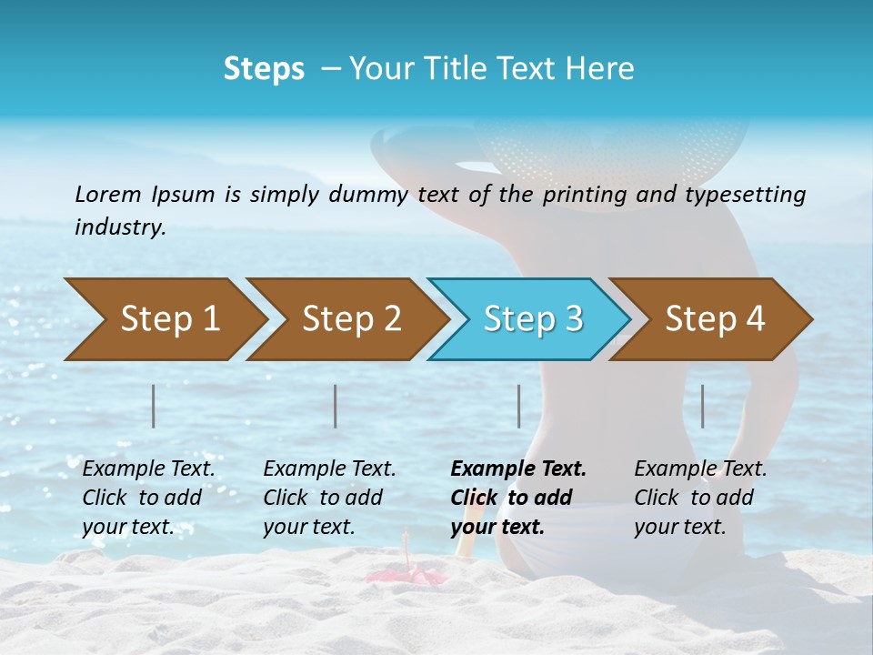 Applying Sunbathing Swimsuit PowerPoint Template
