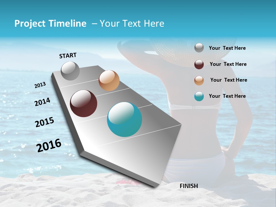 Applying Sunbathing Swimsuit PowerPoint Template