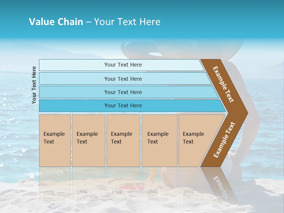 Applying Sunbathing Swimsuit PowerPoint Template