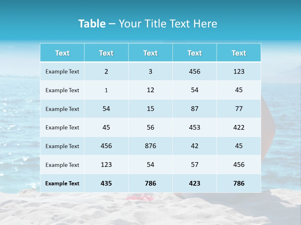 Applying Sunbathing Swimsuit PowerPoint Template