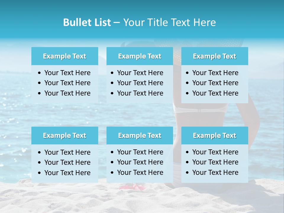 Applying Sunbathing Swimsuit PowerPoint Template