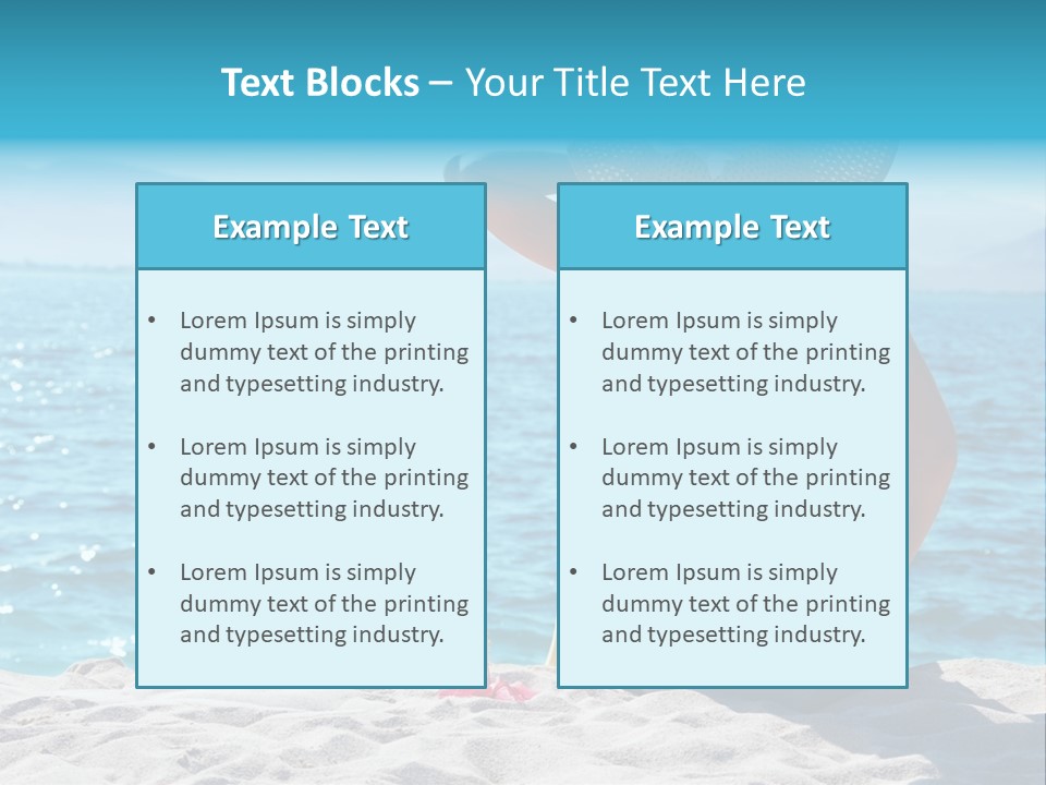 Applying Sunbathing Swimsuit PowerPoint Template