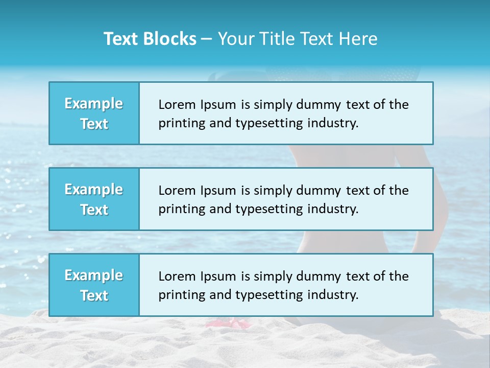 Applying Sunbathing Swimsuit PowerPoint Template