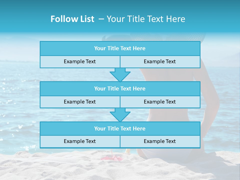 Applying Sunbathing Swimsuit PowerPoint Template