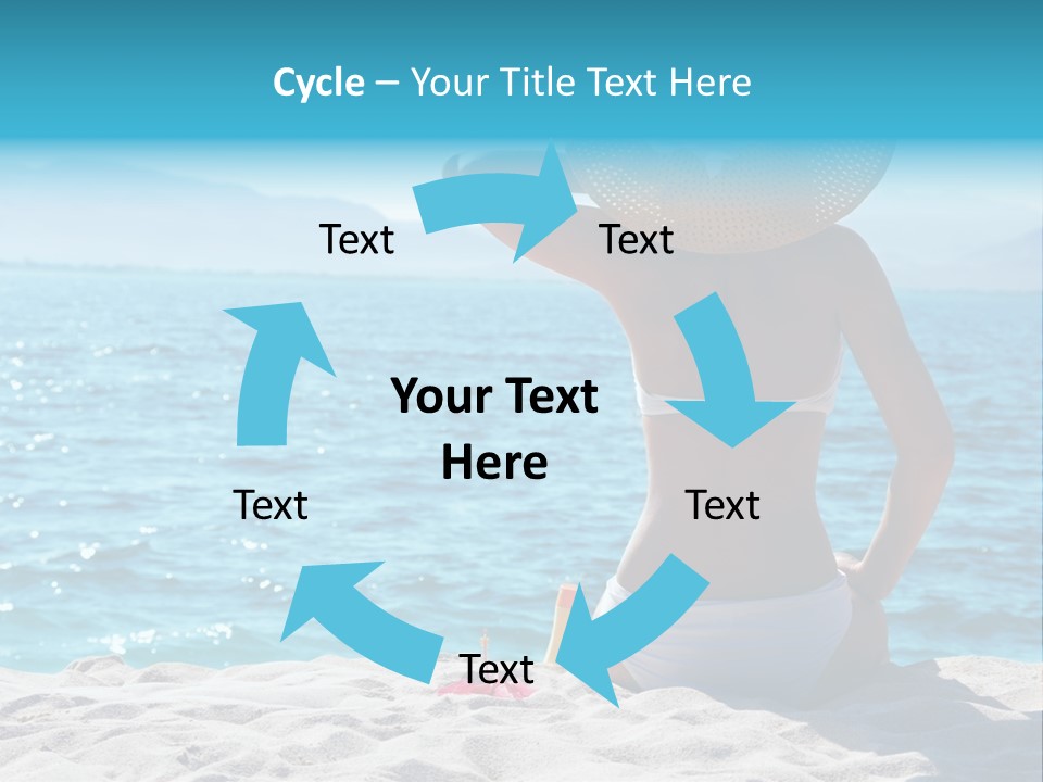 Applying Sunbathing Swimsuit PowerPoint Template