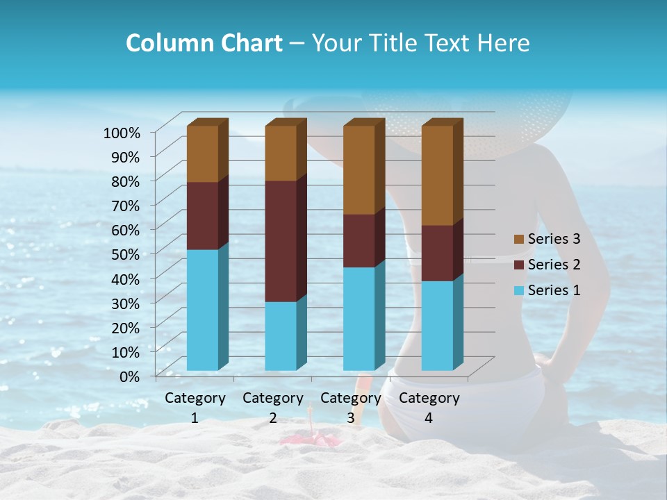 Applying Sunbathing Swimsuit PowerPoint Template