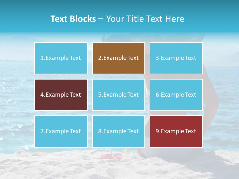 Applying Sunbathing Swimsuit PowerPoint Template