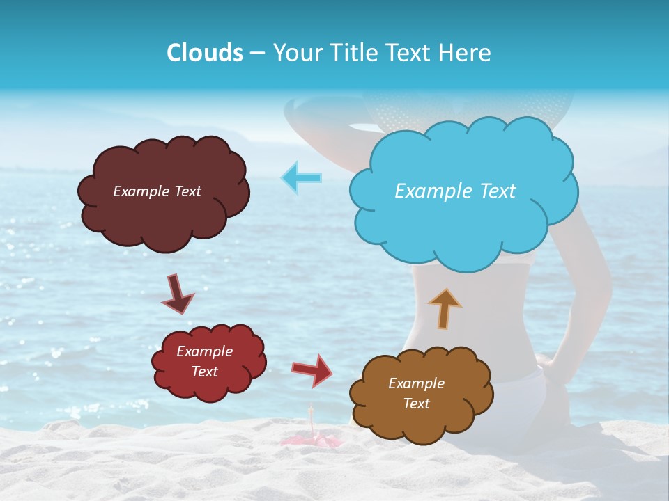 Applying Sunbathing Swimsuit PowerPoint Template