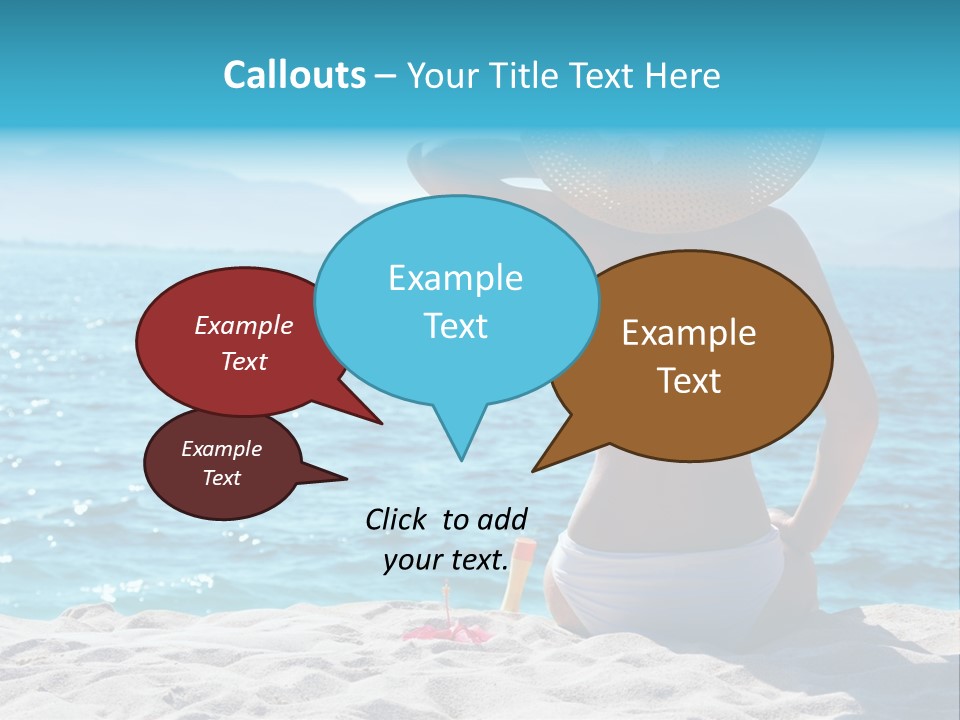 Applying Sunbathing Swimsuit PowerPoint Template
