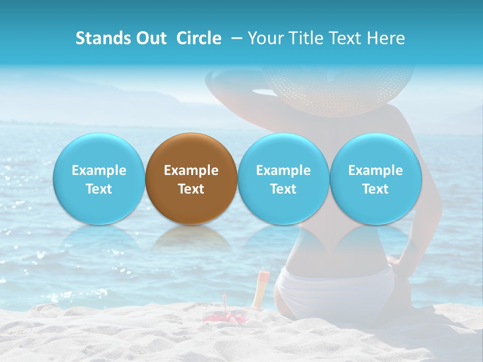 Applying Sunbathing Swimsuit PowerPoint Template