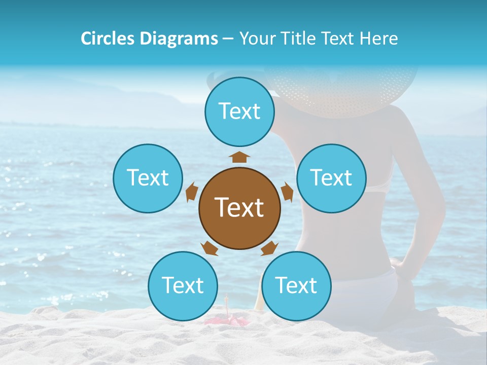 Applying Sunbathing Swimsuit PowerPoint Template