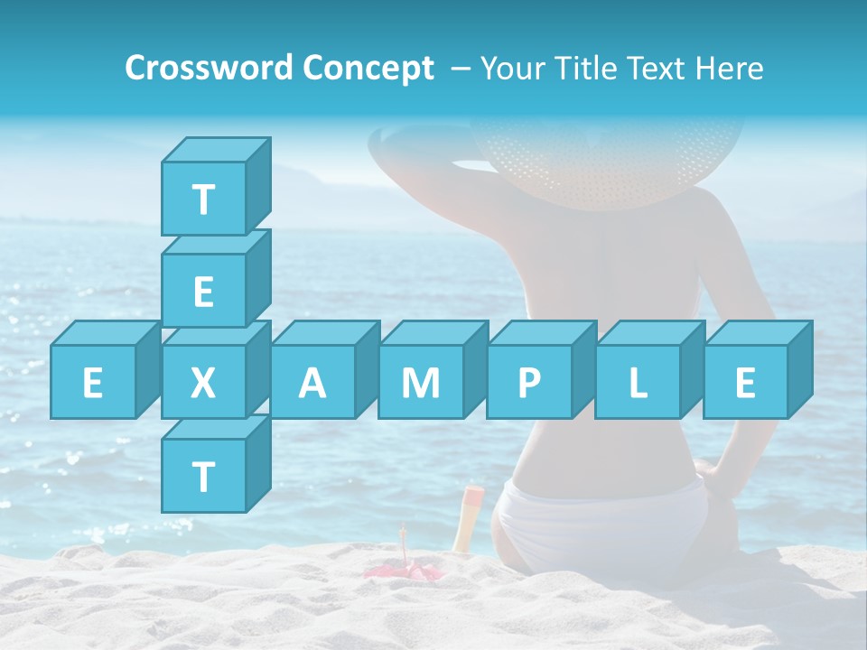 Applying Sunbathing Swimsuit PowerPoint Template