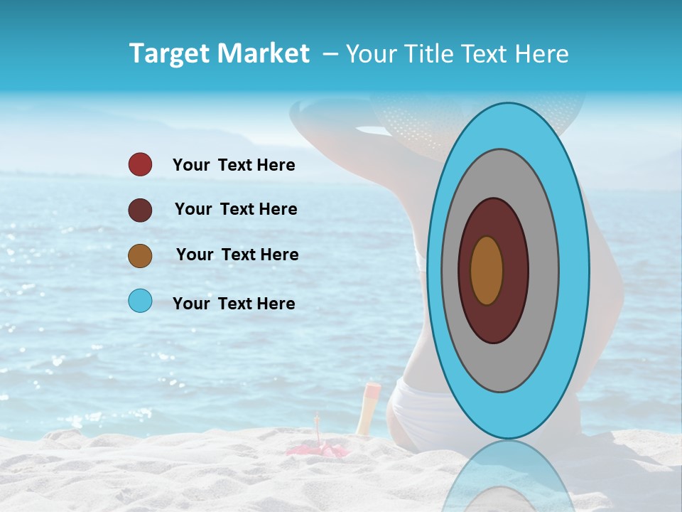 Applying Sunbathing Swimsuit PowerPoint Template