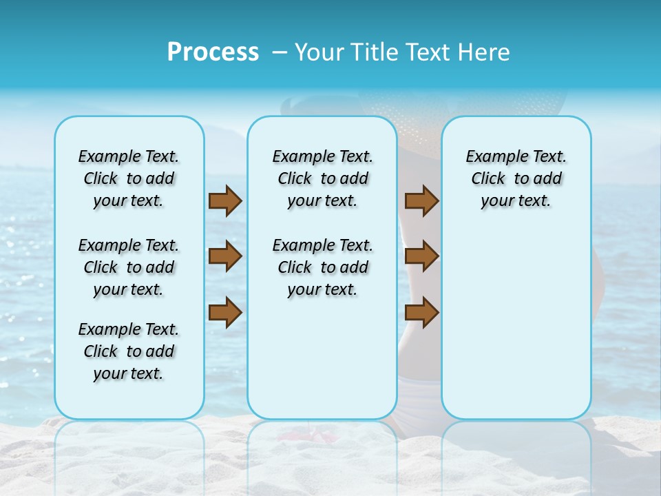 Applying Sunbathing Swimsuit PowerPoint Template