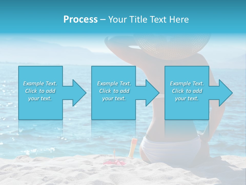 Applying Sunbathing Swimsuit PowerPoint Template