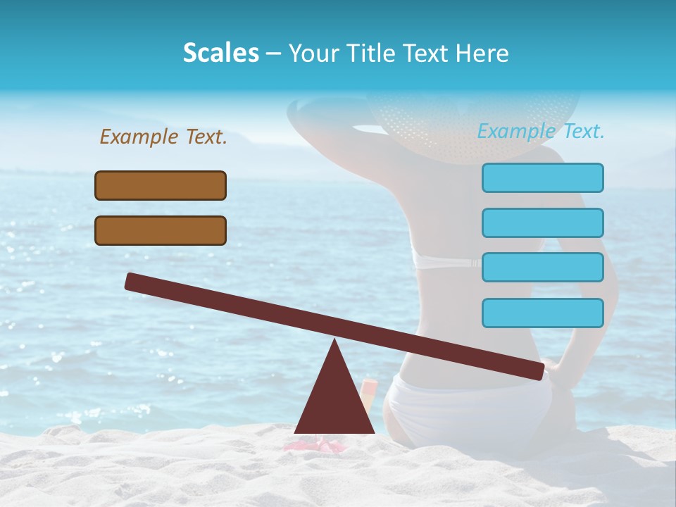 Applying Sunbathing Swimsuit PowerPoint Template