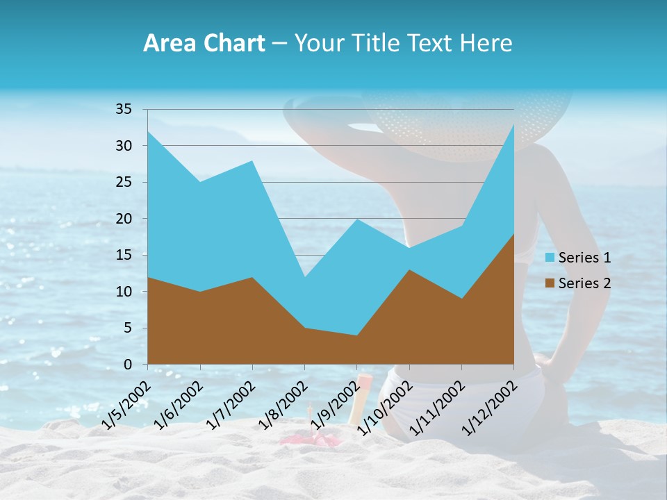 Applying Sunbathing Swimsuit PowerPoint Template