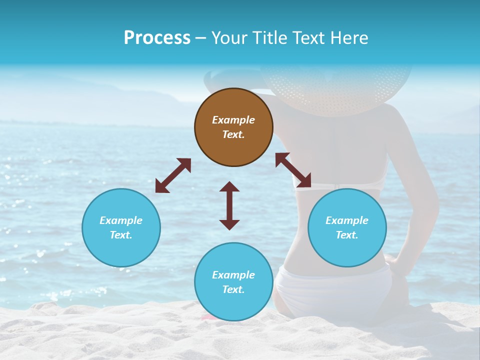 Applying Sunbathing Swimsuit PowerPoint Template