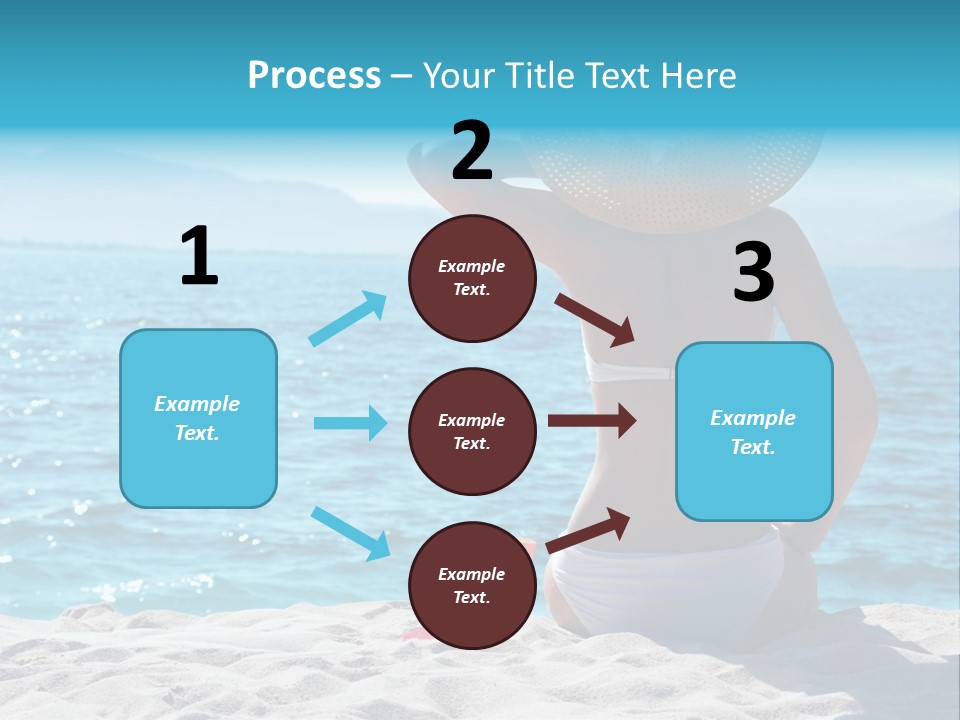 Applying Sunbathing Swimsuit PowerPoint Template