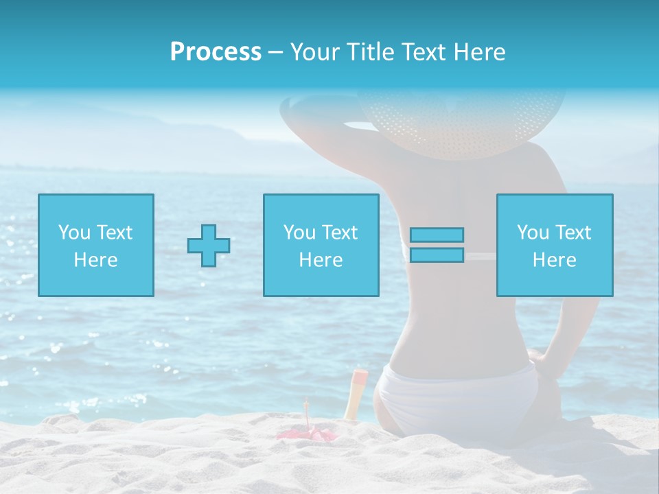 Applying Sunbathing Swimsuit PowerPoint Template