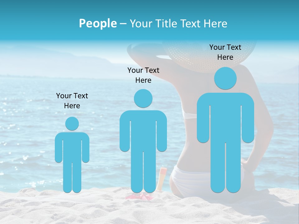 Applying Sunbathing Swimsuit PowerPoint Template