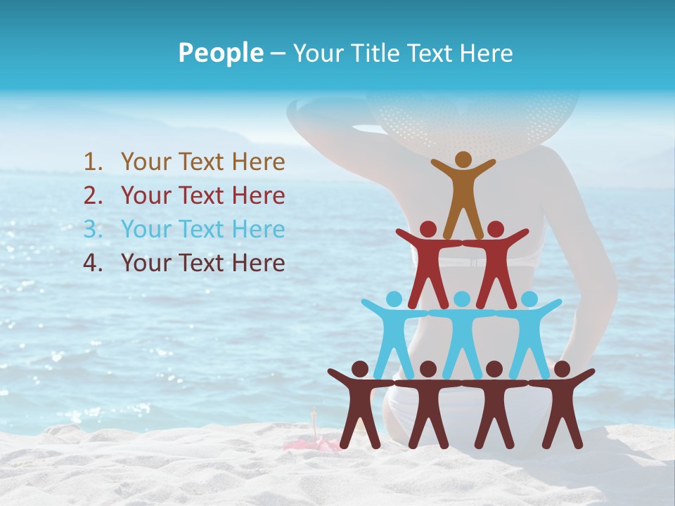 Applying Sunbathing Swimsuit PowerPoint Template